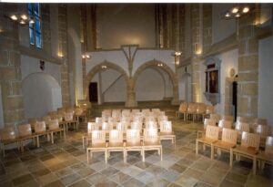 Spitalskirche Blick Richtung Empore